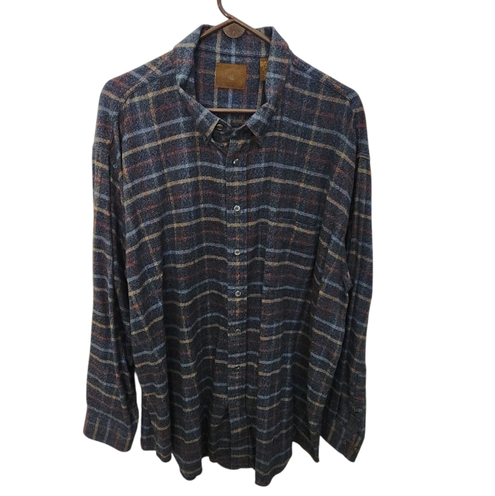 St. Johns Bay Mid-Weight Flannel Soft Colors 3XLT Big and Tall